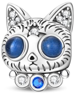 SOUTHPLUS Charms Pendentif Femme Perles animales Coeur Chiens Chats Cordon Collier pour Pendentif Sterling 925 Breloque Bracelets Pour Maman Voyage ou Anniversaire