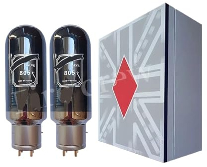 JEQGDLUI Il Tubo 805 sostituisce Il Kit Amplificatore valvolare Audio HiFi 805A a Quattro Vie Abbinato con precisione Fai-da-Te(2pcs Matched Pair)