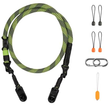 PGYTECH Kamerarem Slim Justerbar snabbkopplings-axelrem 820-1360mm Lätt hållrem för system/kompakt/Instax/digitalkameror, outdoor-stil, Wilderness Grön