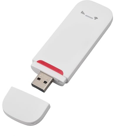 VBESTLIFE Dongle WiFi USB 4G LTE y Enrutador de Punto de Acceso Móvil, Adaptador de Red de Módem WiFi Portátil para Viajes de 500Mbps con Ranura para Tarjeta SIM, Compatible con 10