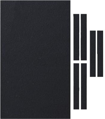 RUWLFE Billardtisch-Filzbezug for 7/8/9 Fuß Billardtische – Zubehör FüR Clubs(Black,8ft (2.6MX1.45M))