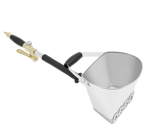 Spritzpistole, geeignet für Putz, Mörtel und Zement, 3,5 Liter Fassungsvermögen, Aluminiumlegierung, Vier Spritzdüsen, pneumatisch, hohe Effizienz, geeignet für BAU und Renovierung, 77 x 22,5 cm