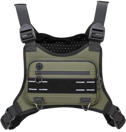 Bolsa Pechera Hombre Bolso Deportivo Pecho | Portamóviles Impermeable Bolsa Ajustable Unisex Caza Ciclismo Viaje Entrenamiento Carrera