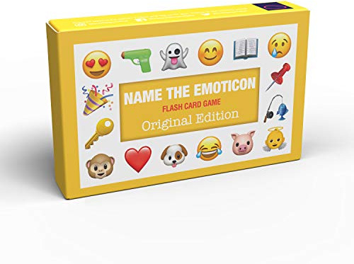 Bubblegum Stuff Name The Emoticon Game - Original - Guess The Phrase from The Emoticon - Fun Flash Card Game - Suitable for Family, Kids, Teens & Adults