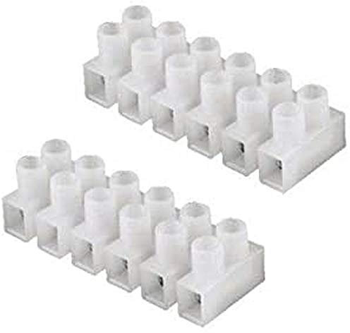 DOBO® 24x Morsetti a vite mammut staccabili materiale elettrico cavi plastica bianco, bianca