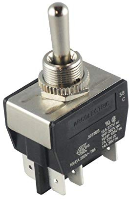 WITTKOWARE Kipptaster, IP67, 2-polig, (EIN)-AUS-(EIN), 16A, 250V