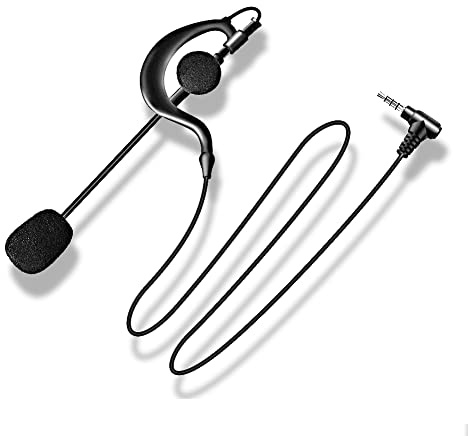 QSPORTPEAK Schiedsrichter Fußball Schiedsrichter Kopfhörer Ohrbügel Kopfhörer für Mono Headset funktioniert für V6/ V4/ FBIM/ Q7 Bluetooth Gegensprechanlage