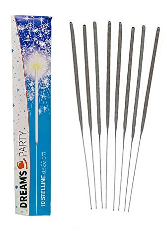 150 Pezzi - SCINTILLE 28cm - FONTANINE fontane per Matrimoni, Compleanno, Capodanno Natale, Party di Ogni Genere - Bastoncino Stelle filanti Ideali Come Decoro addobbo Feste Esterne