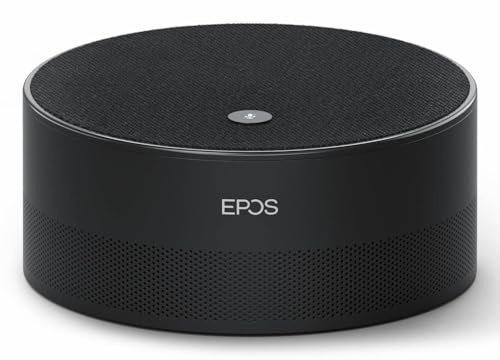 EPOS Intelligent Speaker for Microsoft Teams Rooms Meeting with Transcription and VOI, Black