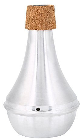 Tomotato Trompetenmute Aluminiumlegierung, Kork Silber C-Dur Trompetenstille für Jazzmusik