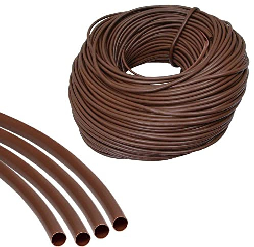 UKCABLE-TIES Flexible PVC Earth Cable Sleeving Brown 5M Electrical Cable Wire (2mm)