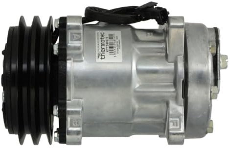 THERMOTEC A/C Kompressor für Klimaanlage Klimakompressor mit ID: SD7H15 Kältemittel: R134a PAG 46 mit 132mm Riemenscheibe 2-Rillen 2-Rippenanzahl Kompatibel mit SCANIA P I 25343330 5001865691