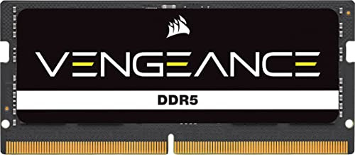 CORSAIR Vengeance SODIMM DDR5 RAM 32GB (1x32GB) 5600MHz CL48-48-48-90 1.10V Intel XMP 3.0 Laptop-Speicher – Schwarz (CMSX32GX5M1A5600C48)