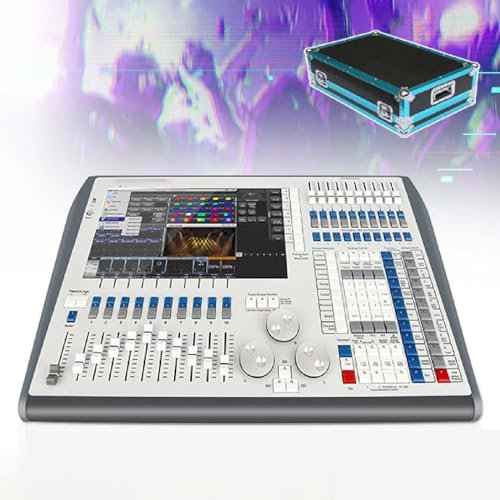 JMbpkduHs Controladores De Luz Profesionales para DJ De Escenario, Controlador De Pantalla Táctil con CPU I5 De 120 GB, Multilingüe Incorporado, con 12 Puertos De Salida DMX 6144 Canales