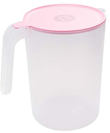 SHOUKAII Brocca ermetica Brocca d'Acqua in plastica Decanter Brocca Servire Bevanda Brocca for Succo d'Acqua tè Freddo Limonata Sangria Latte Bevanda