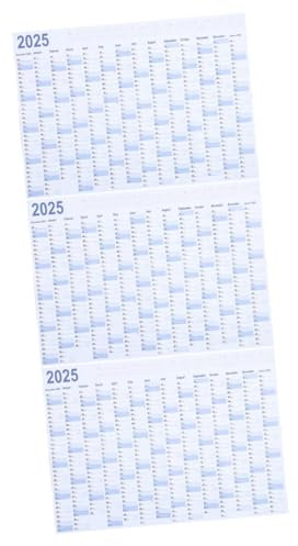 Tofficu 3 Sätze Wandkalender 2025 Schulplankalender Zeitplan Planer Wandkalender-Planer großer wandkalender jahreskalender Planer Wandkalender Mehrzweck-Wandkalender Papier