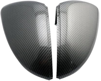 Rückspiegelabdeckung Für G&olf Für MK7 7.5 Für G&TI 7 Für G&olf 7 R Für t&ouran L Auto Seitenflügel Rückspiegelabdeckung Schwarzes Kohlefasermuster Spiegelkappen Außenspiegel(Carbon fiber pattern)