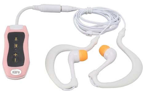Lettore MP3 Impermeabile per Nuoto, Lettore Musicale USB 2.0 MP3 con Cuffie da Nuoto, Memoria Integrata da 8 GB, per Nuoto, Immersioni, Sci, Sport (8GB)