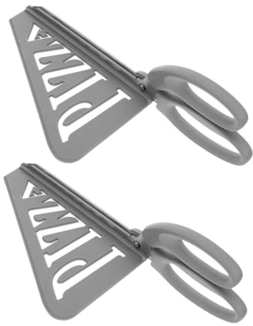 Tijeras para Pizza de Acero Inoxidable y Plástico, 2 Piezas, Cocina