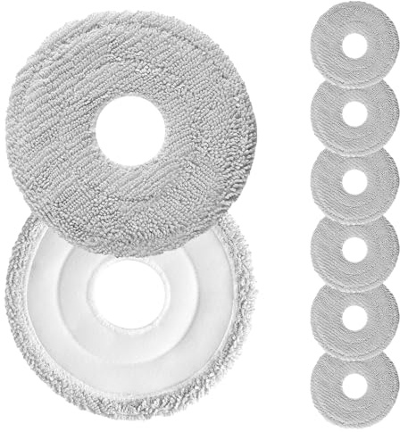 Chyodi 8 Stück Zubehör für Xiaomi X20 Max/X20 Pro/X20+ /X10+ Saugroboter | Premium-Mikrofaser Wischpads für Dreame L10s / L10 / L20 / X40 / L10s Pro Saugroboter Ersatzteile