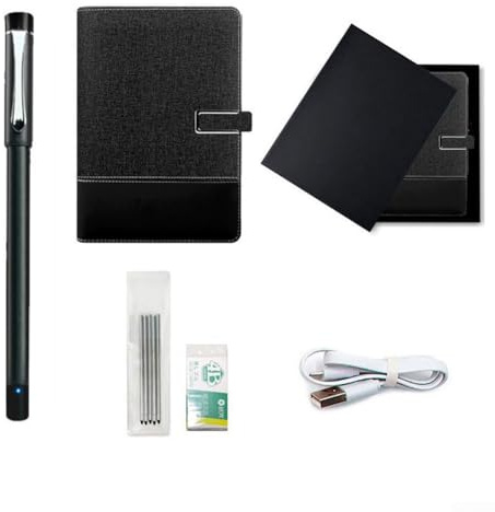Smart Sync Pen And Notebook, Design Drawing Handwriting Tablet Electronic Book A53 Generation Smart Pen + Paper Screen Synchronous Book Customizable Business Gifts Set Notepad(25×27×5CM)