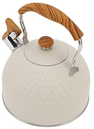 KWMAEEUID Hervidor de Agua, Tetera de Acero Inoxidable de 2,5 l con Calentamiento Uniforme y asa térmica