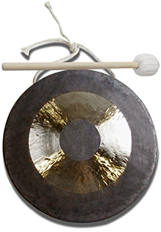 Gong chinesisches Gong-Gong-Glockenspiel, großer Gong, 30–40 cm Öffnung, Gong-Instrument, Percussion-Instrumente, einschließlich Gongs (Farbe: 35 cm, Größe: )