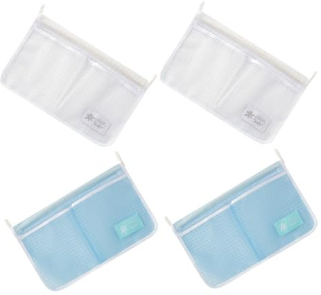 SHINEOFI 4 Piezas Organizador de Puerta de Refrigerador para Almacenamiento Cocina Compartimentos Duales para Evitar Contaminación Duradero para Frigorífico y Otros