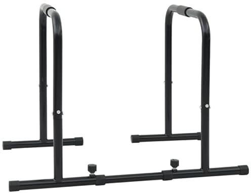 Dip stange Calisthenics,Dip Barren mit Verstellbarer Länge:120 kg Belastbare Dip Bar,96-117x67x75 cm Stahl,Rutschfesten Füßen, Tragbar, Funktional, Calisthenics Trainingsgerät