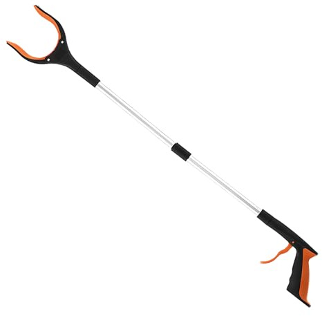 Pince Ramasse Objet – Grabber Télescopique En D'aluminium Avec En Silicone & Aimant | Outil De Ramassage Portable Pour Maison, Jardin Et Seniors | Antidérapante 83 Cm