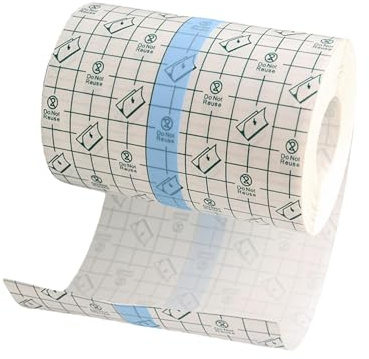 10cm*10m Tattoo Folie Heilung, Duschpflaster Wasserfest Pflaster Groß Rolle, Klebebandage Transparent Bandage PU Tape, Second Skin, Medizinisches Klebeband für Sport und Duschpflaster Wasserfest