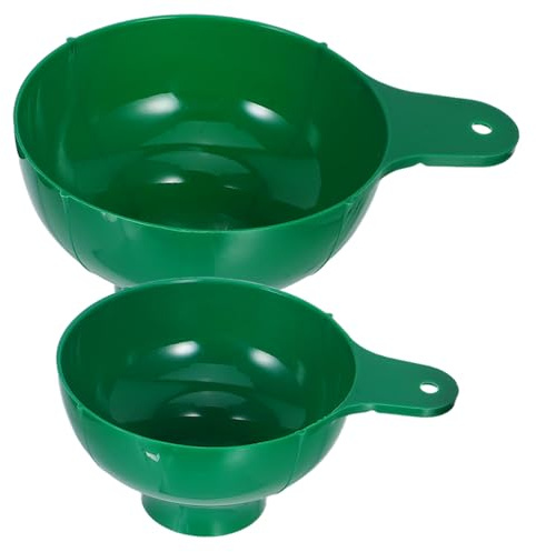 TOYANDONA 2 piezas Embudo de Boca Ancha de Plástico para Líquidos y Aceites de Diseño Versátil para Frascos Mermeladas y Cocina con Orificio para Colgar y Fácil Almacenamiento
