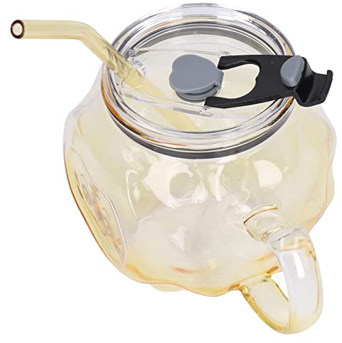 aqxreight Tazza per il Latte da 500 Ml Immagini di Cartoni Animati Tazza da caffè Dalla Costruzione Robusta con Manico in Cannuccia di Vetro per la Casa Ufficio SchoolMonkey Vetro Plastica e Lattina