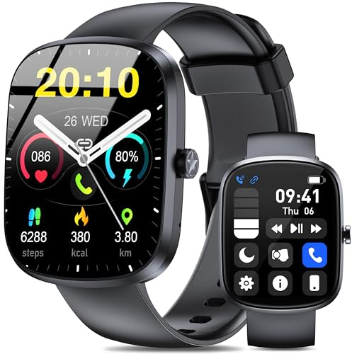 OUKITEL Montre Connectée Homme Femme,1.91HD Smartwatch avec Appels Bluetooth,Montre Sport avec 140+Mode Sport,Moniteur Sommeil/Fréquence Cardiaque/Podomètre,Étanche IP68,Smart Watch pour Android iOS