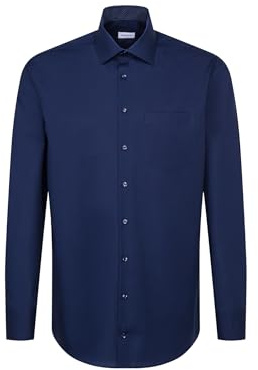 Seidensticker Herren Men Regular Patch Longsleeve Hemd (1er Pack)