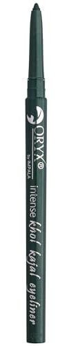 Impala - Crayon pour les yeux Oryx Khol Kajal | 01 Vert noirci | Eye-liner imperméable | Texture crémeuse facile à appliquer | Couleur intense, durable et résistante à l'eau