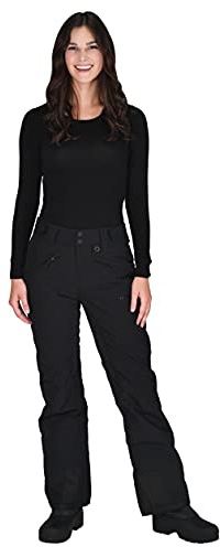 Arctix Women's Premium Insulated Snow Pants, Black, Small Short