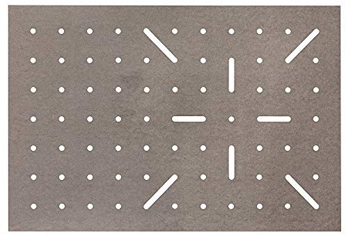 Platte für DICTUM Multifunktionstisch PRO, Lochmuster X61, MDF grau