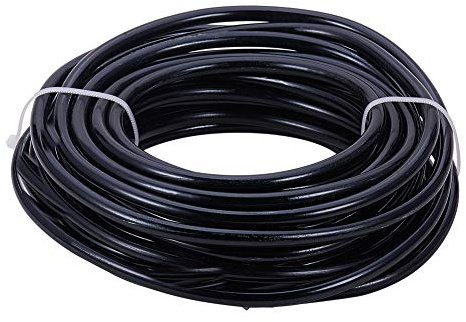 BENECREAT 6 mm Schwarz Aluminiumdraht, 7 m Biegbarer Metallskulpturdraht | 3 Gax23 Fuß Bindedraht, Schmuckdraht, Basteldraht für Herstellung, Schmuckstücken, Blumenmodellen, Perlenschmuck, Heimdeko