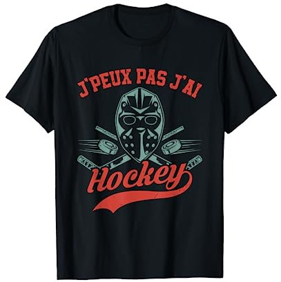 Ice Hockey Rigolo Joueur Hockey Sur Glace T-Shirt