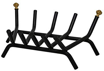 MILLE SRL Brucialegna Extra Pesante 18mm per Camino in Ferro 50x35x20hcm Triangolare - PORTALEGNA