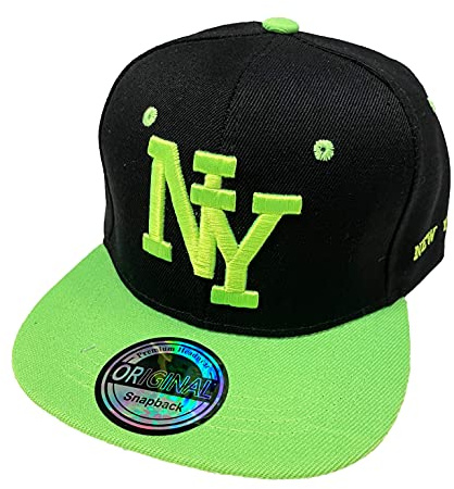 J26 Barn snapback USA keps tonåring keps basebollkeps trucker keps NY, Grön, One size