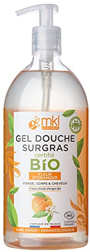 MKL Green Nature Gel Douche Surgras Fleur d'Oranger Bio 1 L