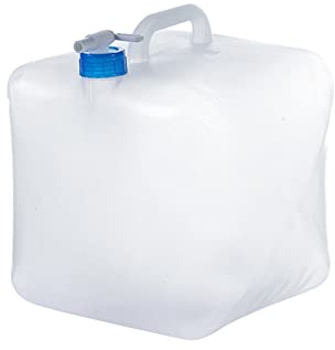 RUYI Wasserkanister mit Hahn, 5L Faltbarer Wasserkanister Camping, Faltkanister mit Tragegriff und Schraubdeckel, Wasserbehälter Trinkwasserkanister Wassertank für Outdoor, Notbereitschaft