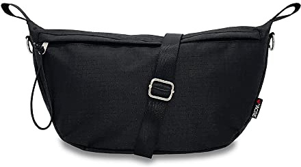 byACRE Pocket-Tasche für Carbon Overland Rollator, Schwarz, Zubehör | Schwarz, robustes Polyester, schnelle Befestigung mit Gummiband, abnehmbarer Schultergurt, für Kleinigkeiten