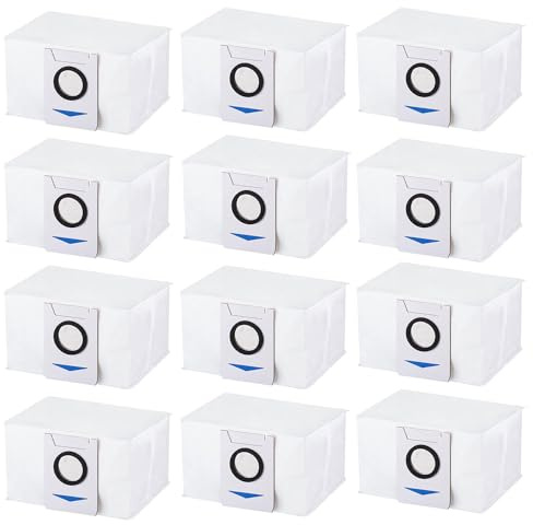 Rediboom 12 Pack Replacement Dust Bags for Ecovacs Deebot X1 Omni / X1 Pro / T10 Pro / T20 OMNI Robot Vacuum Cleaner