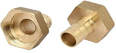 Messing-T-Stück, Schlauchverbindung, Messingverschraubung, Schlauchverschraubungen, Schlauchzubehör-Anschlüsse, 1BSP-Innengewinde, 16 mm Durchmesser, zuverlässige Wirksamkeit,