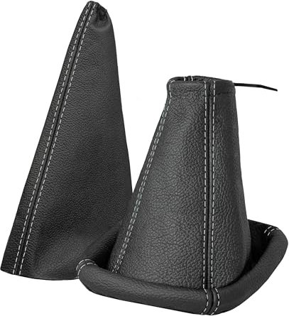 Soufflet de levier de vitesse et soufflet de frein à main compatibles avec Opel Corsa C année de construction 2000-2006 Accessoires de voiture Intérieur Pommeau de levier de vitesse Housse de levier