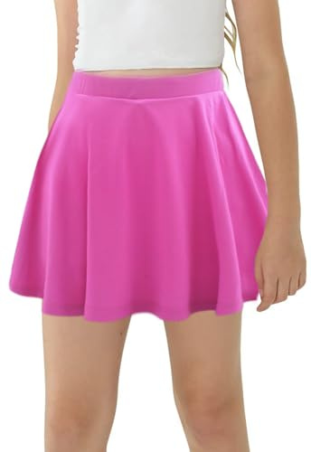SEAUR Jupe-Short Athlétique Plissée Tennis Sport Gym Golf pour Fille Enfant Jupe Évasée 130-140