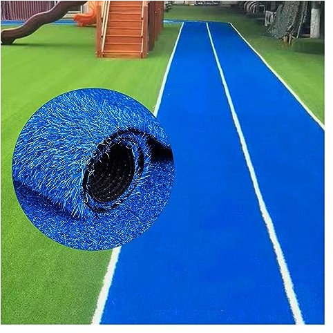 IBOWZ Synthetischer Kunstrasen Anti-Shedding-Rasenteppich für den Außenbereich, zuschneidbarer Farbiger dekorativer Kunstrasenteppich für DIY-Spielplätze im Hinterhof, benutzerdefinierte Größen